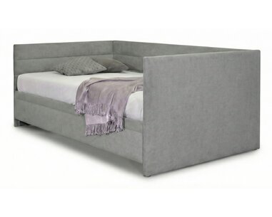 Čalúnená posteľ Niobe s dlhým čelom, 90x200 cm